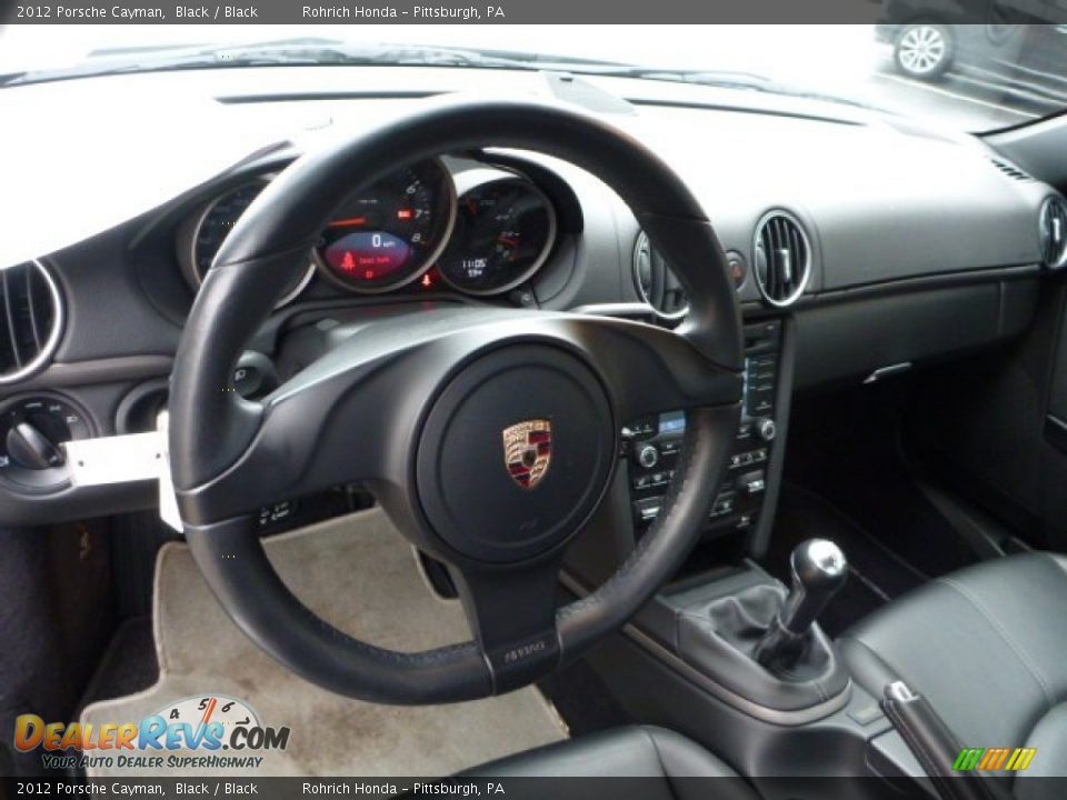 2012 Porsche Cayman Black / Black Photo #6