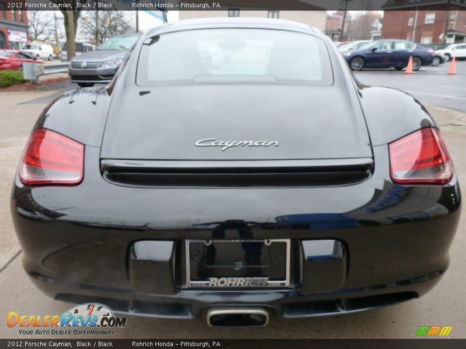 2012 Porsche Cayman Black / Black Photo #11