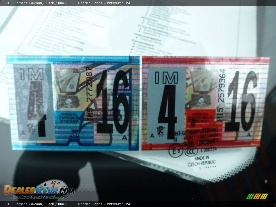 2012 Porsche Cayman Black / Black Photo #17