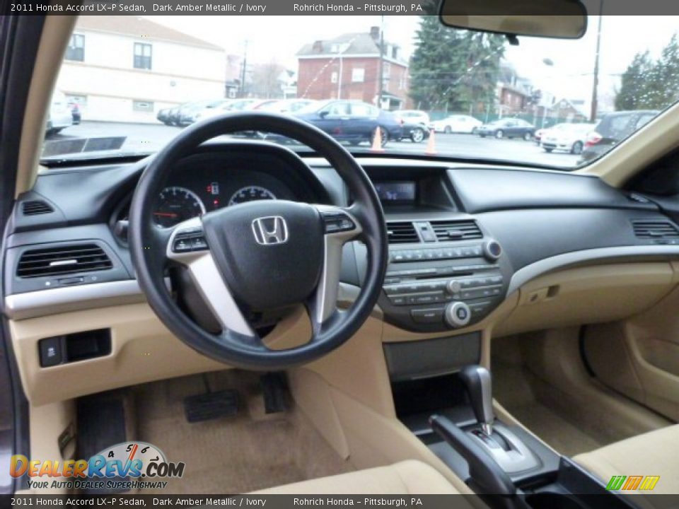 2011 Honda Accord LX-P Sedan Dark Amber Metallic / Ivory Photo #6