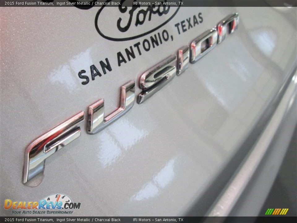 2015 Ford Fusion Titanium Ingot Silver Metallic / Charcoal Black Photo #6