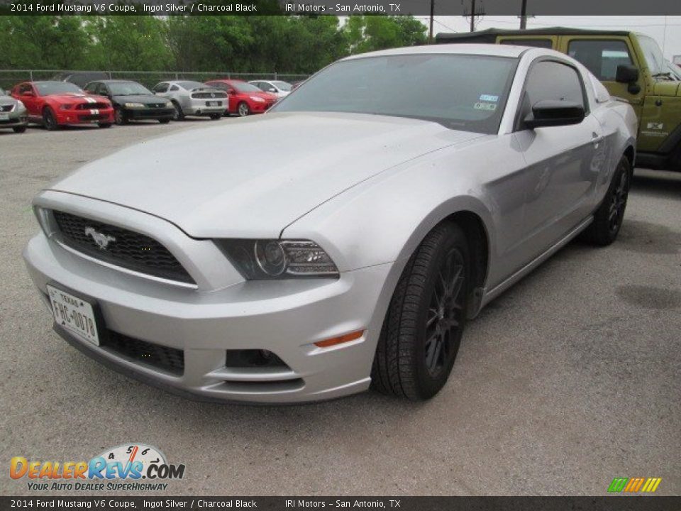 2014 Ford Mustang V6 Coupe Ingot Silver / Charcoal Black Photo #3