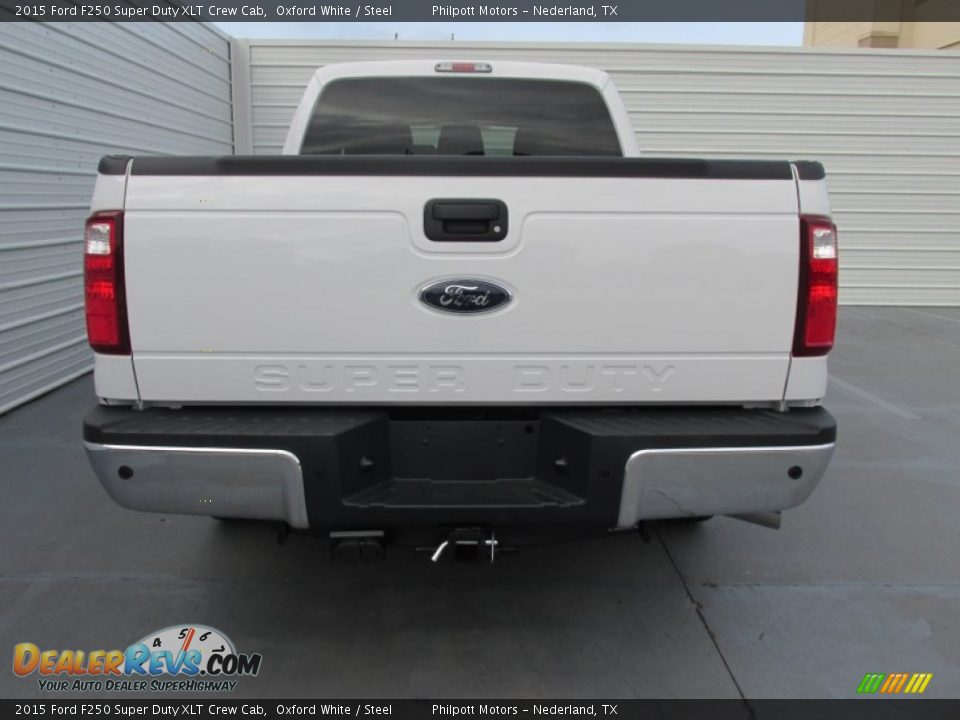 2015 Ford F250 Super Duty XLT Crew Cab Oxford White / Steel Photo #5