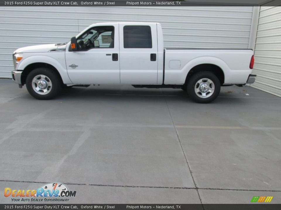 2015 Ford F250 Super Duty XLT Crew Cab Oxford White / Steel Photo #6