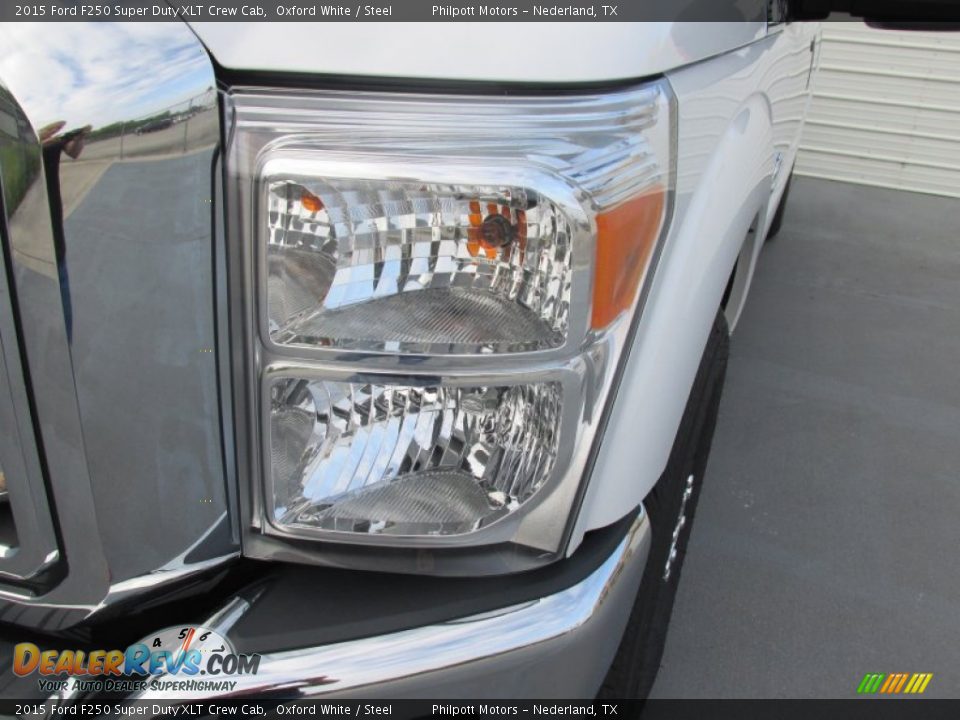2015 Ford F250 Super Duty XLT Crew Cab Oxford White / Steel Photo #9