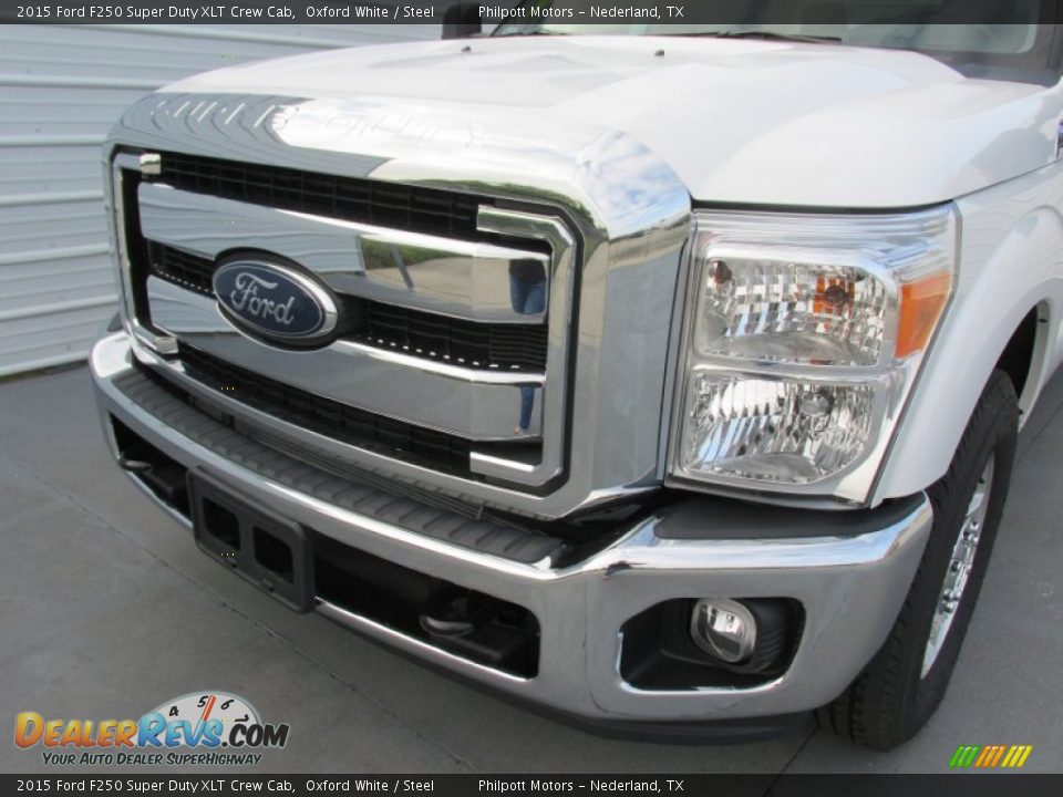 2015 Ford F250 Super Duty XLT Crew Cab Oxford White / Steel Photo #10