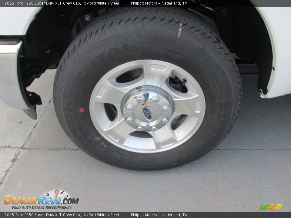 2015 Ford F250 Super Duty XLT Crew Cab Oxford White / Steel Photo #11