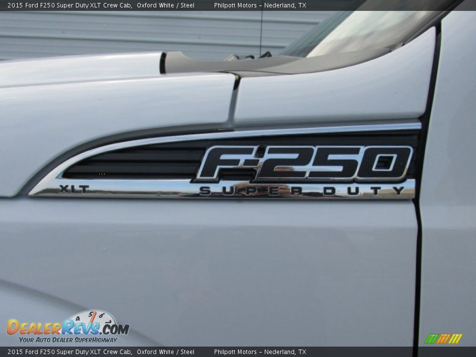 2015 Ford F250 Super Duty XLT Crew Cab Oxford White / Steel Photo #13