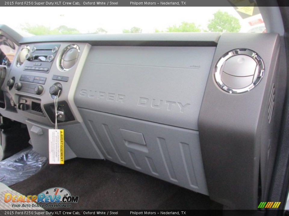2015 Ford F250 Super Duty XLT Crew Cab Oxford White / Steel Photo #17