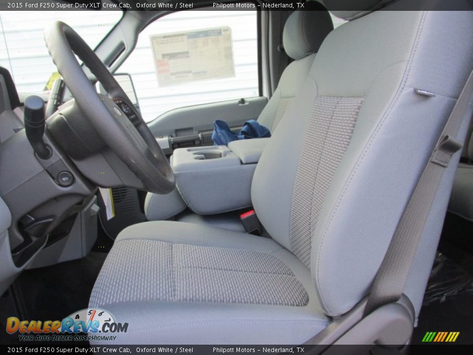 2015 Ford F250 Super Duty XLT Crew Cab Oxford White / Steel Photo #22