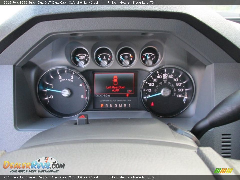 2015 Ford F250 Super Duty XLT Crew Cab Oxford White / Steel Photo #33