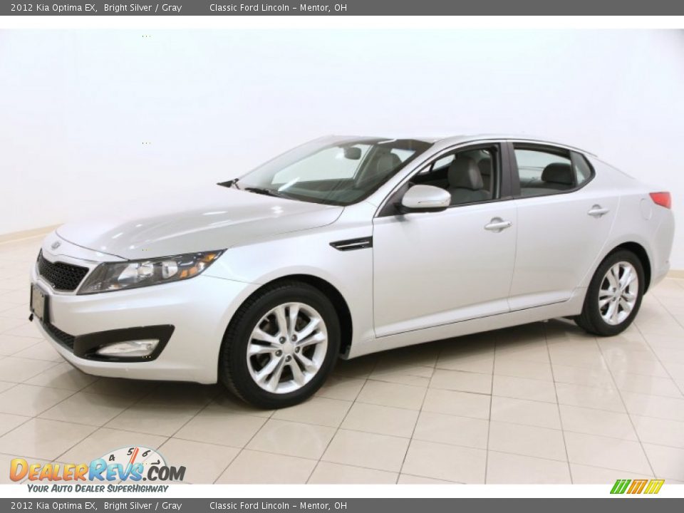 2012 Kia Optima EX Bright Silver / Gray Photo #3