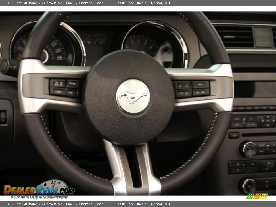 2014 Ford Mustang V6 Convertible Black / Charcoal Black Photo #8
