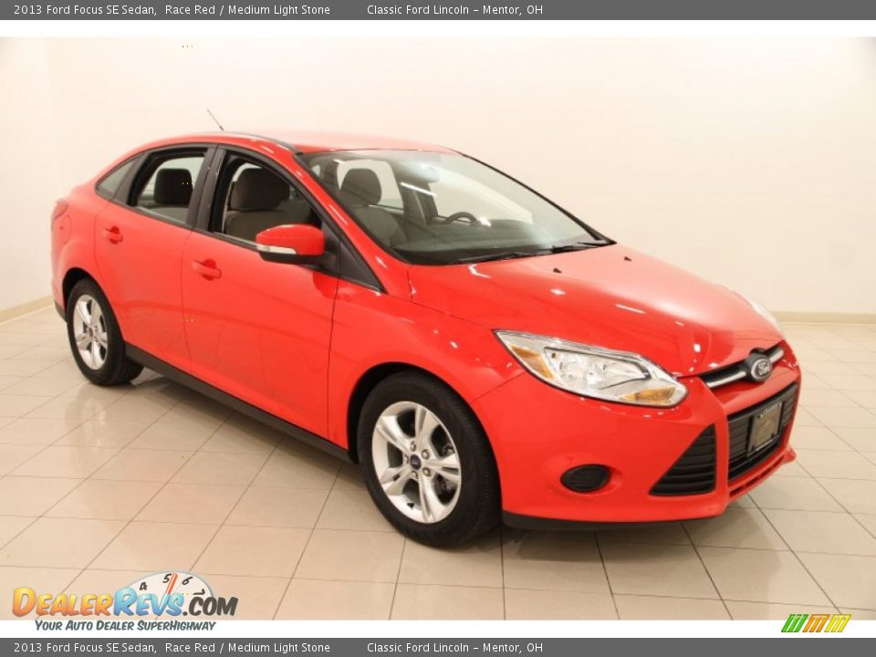 2013 Ford Focus SE Sedan Race Red / Medium Light Stone Photo #1