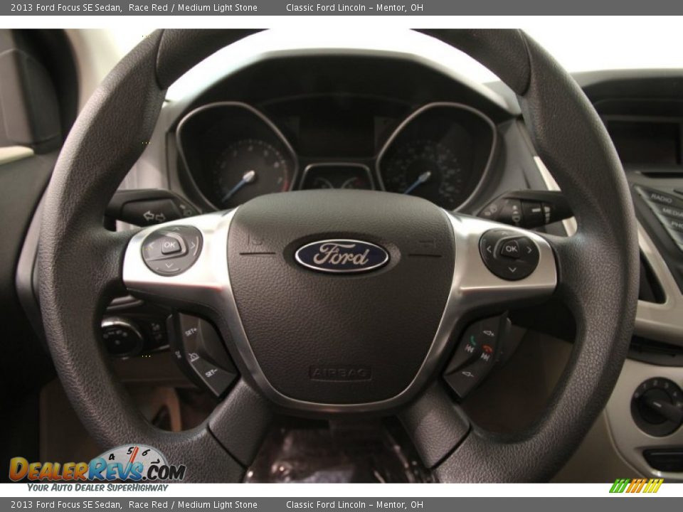 2013 Ford Focus SE Sedan Race Red / Medium Light Stone Photo #6
