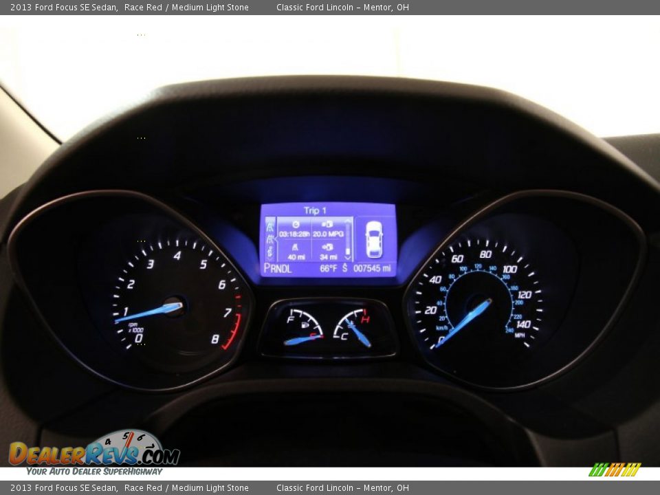 2013 Ford Focus SE Sedan Race Red / Medium Light Stone Photo #7