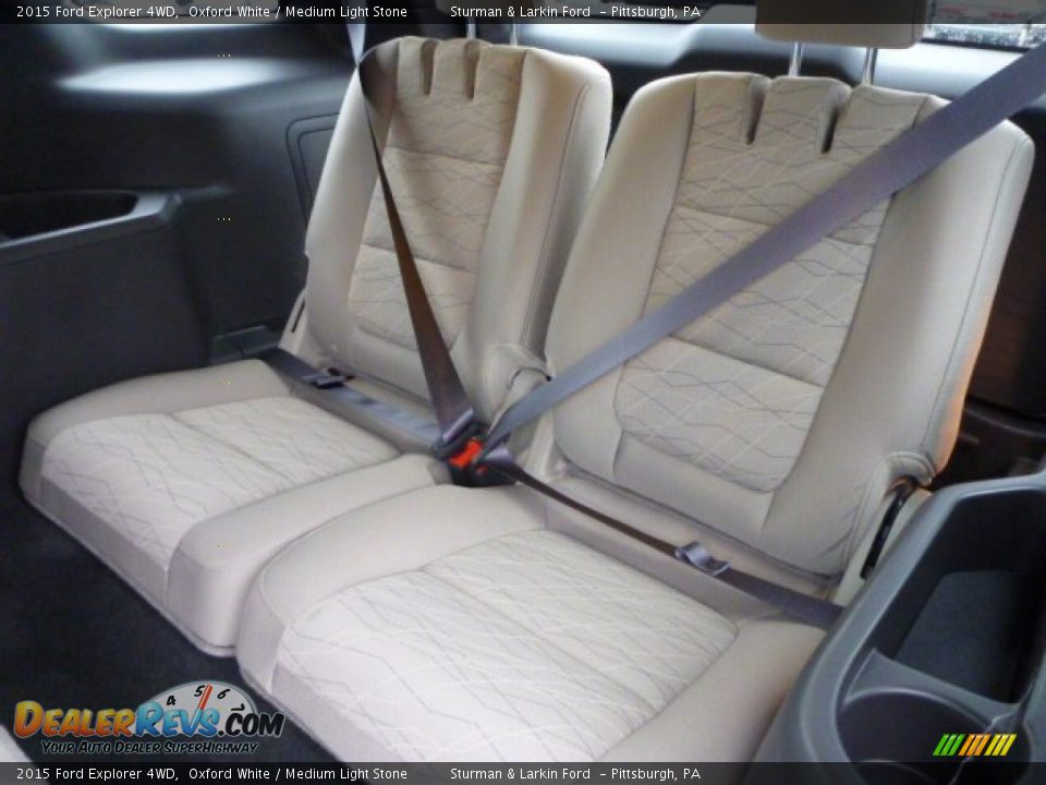 2015 Ford Explorer 4WD Oxford White / Medium Light Stone Photo #10