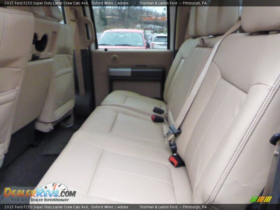 Rear Seat of 2015 Ford F250 Super Duty Lariat Crew Cab 4x4 Photo #9