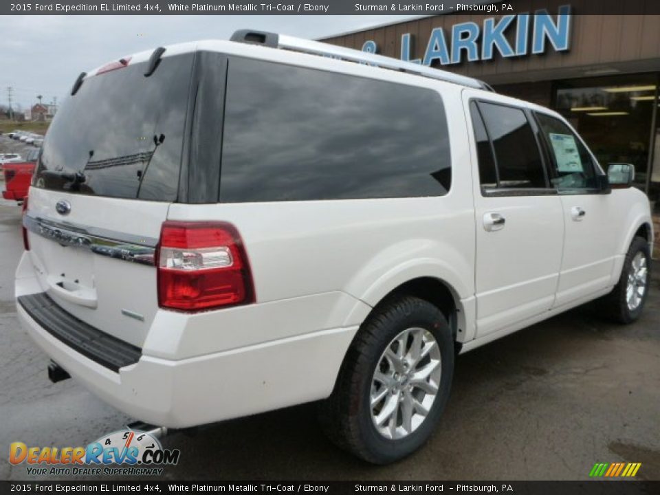 2015 Ford Expedition EL Limited 4x4 White Platinum Metallic Tri-Coat / Ebony Photo #2