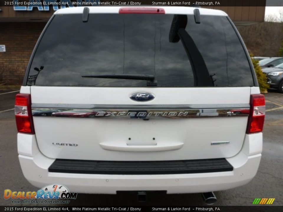 2015 Ford Expedition EL Limited 4x4 White Platinum Metallic Tri-Coat / Ebony Photo #3