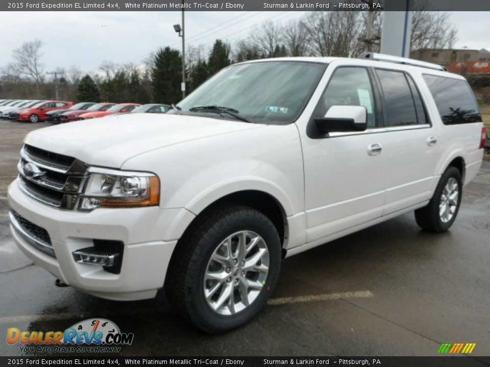 2015 Ford Expedition EL Limited 4x4 White Platinum Metallic Tri-Coat / Ebony Photo #5
