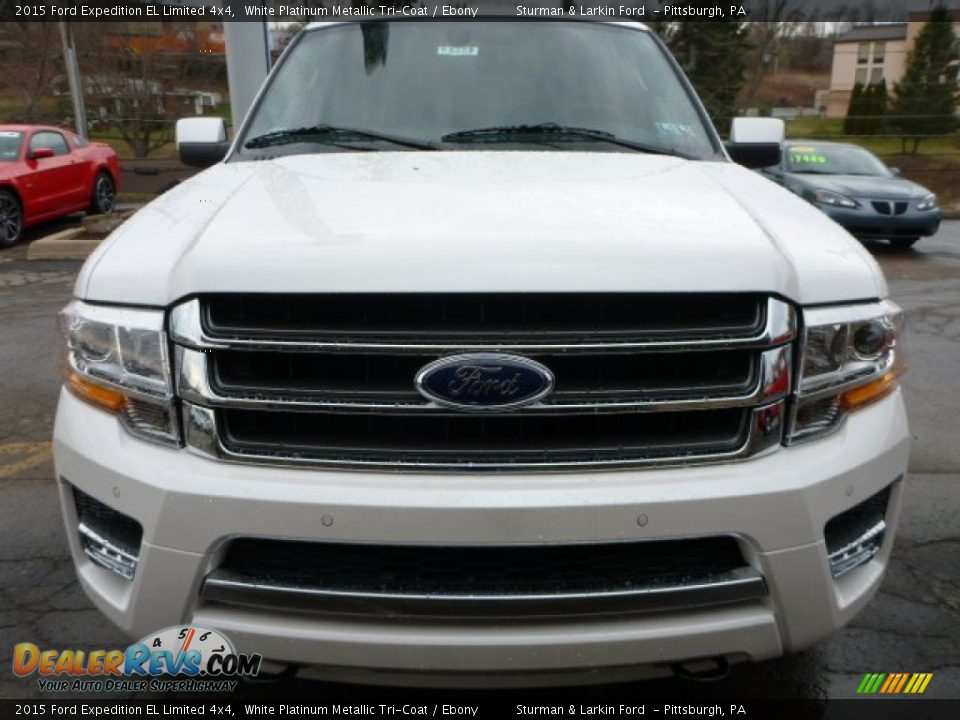 2015 Ford Expedition EL Limited 4x4 White Platinum Metallic Tri-Coat / Ebony Photo #6