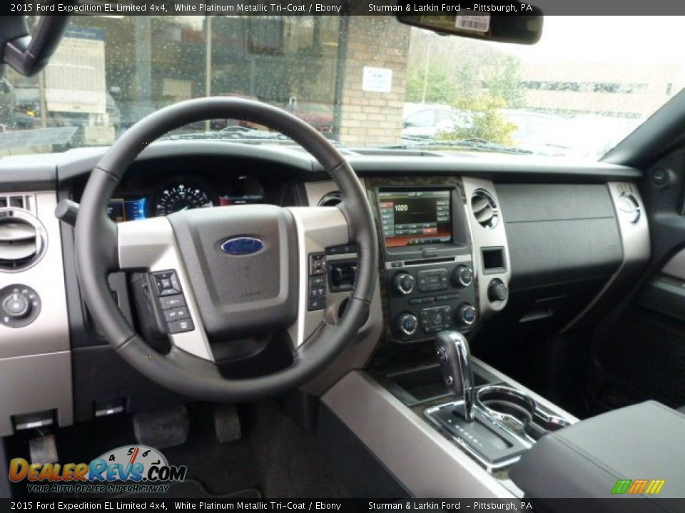 2015 Ford Expedition EL Limited 4x4 White Platinum Metallic Tri-Coat / Ebony Photo #10