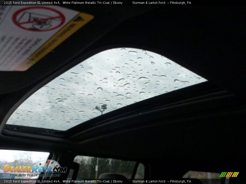 2015 Ford Expedition EL Limited 4x4 White Platinum Metallic Tri-Coat / Ebony Photo #13
