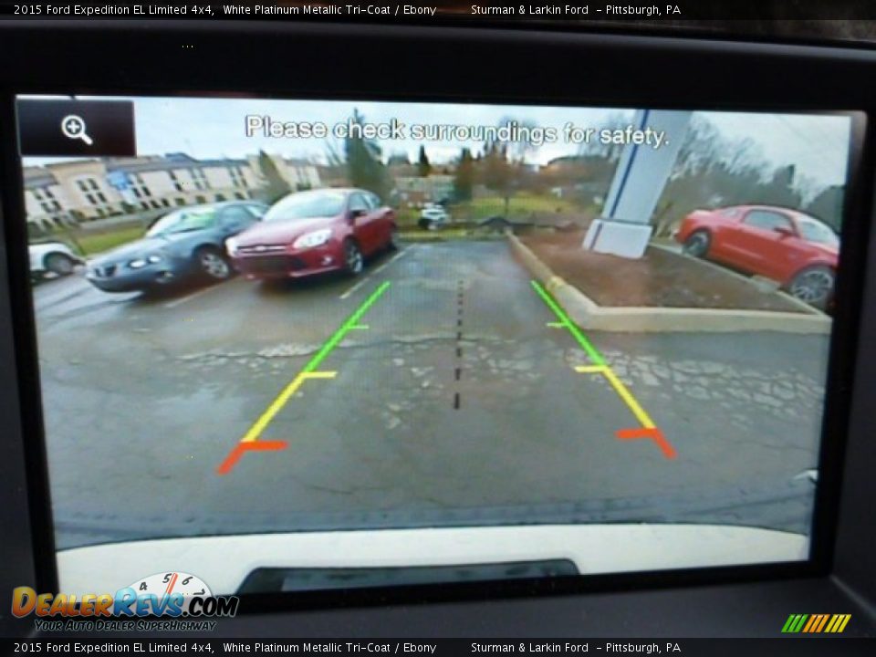 2015 Ford Expedition EL Limited 4x4 White Platinum Metallic Tri-Coat / Ebony Photo #14