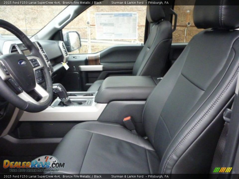 Front Seat of 2015 Ford F150 Lariat SuperCrew 4x4 Photo #8