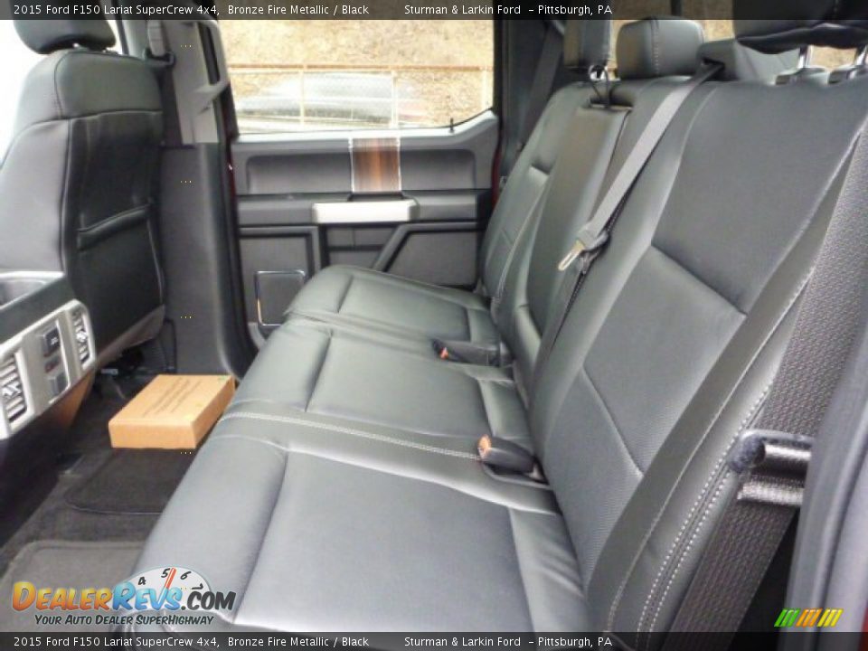 Rear Seat of 2015 Ford F150 Lariat SuperCrew 4x4 Photo #9