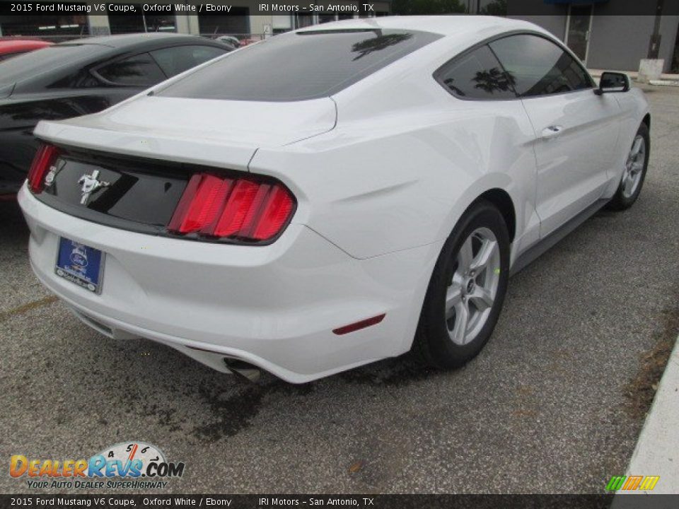 2015 Ford Mustang V6 Coupe Oxford White / Ebony Photo #7