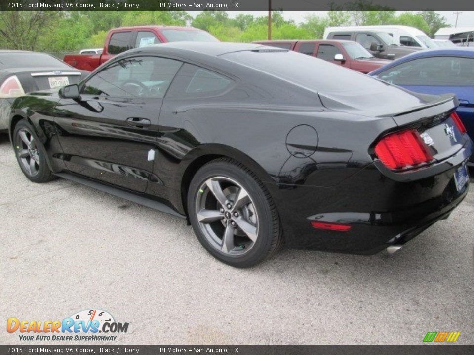 2015 Ford Mustang V6 Coupe Black / Ebony Photo #4