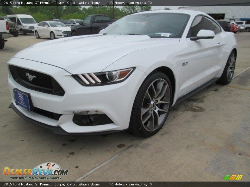 2015 Ford Mustang GT Premium Coupe Oxford White / Ebony Photo #5