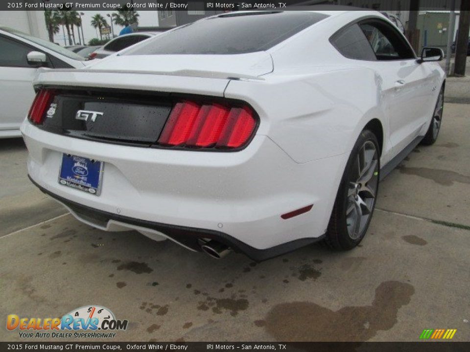 2015 Ford Mustang GT Premium Coupe Oxford White / Ebony Photo #9