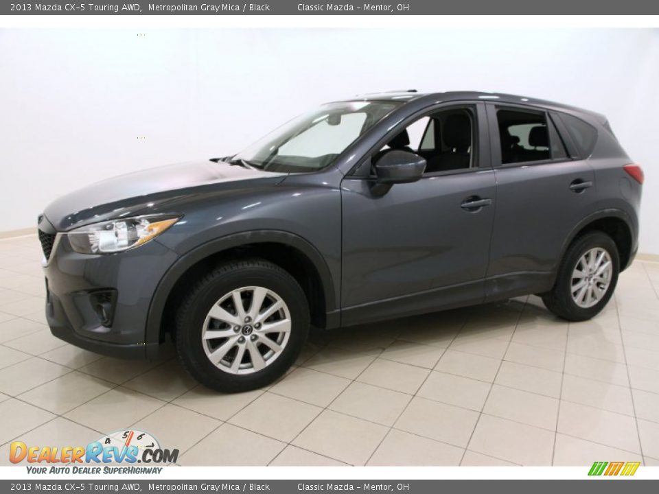 2013 Mazda CX-5 Touring AWD Metropolitan Gray Mica / Black Photo #3