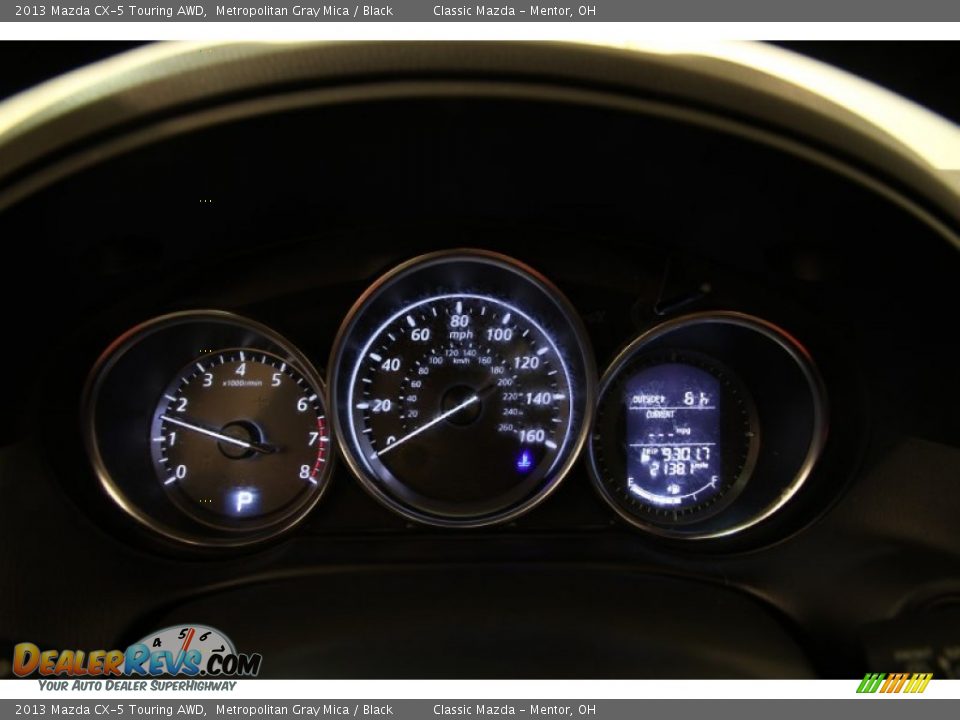 2013 Mazda CX-5 Touring AWD Metropolitan Gray Mica / Black Photo #7