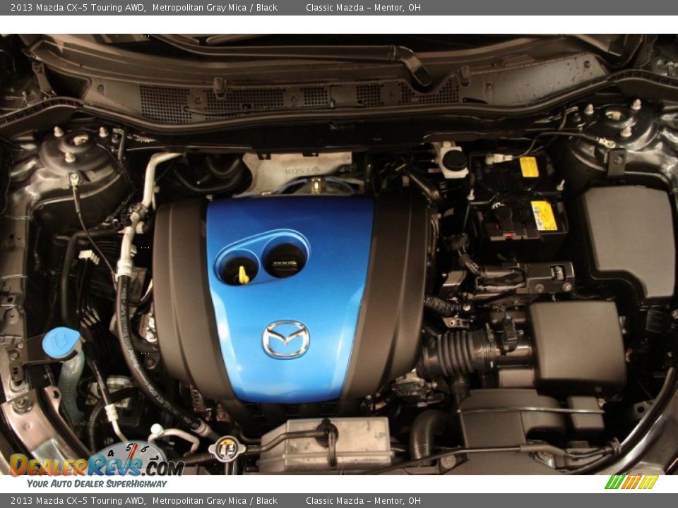 2013 Mazda CX-5 Touring AWD Metropolitan Gray Mica / Black Photo #15