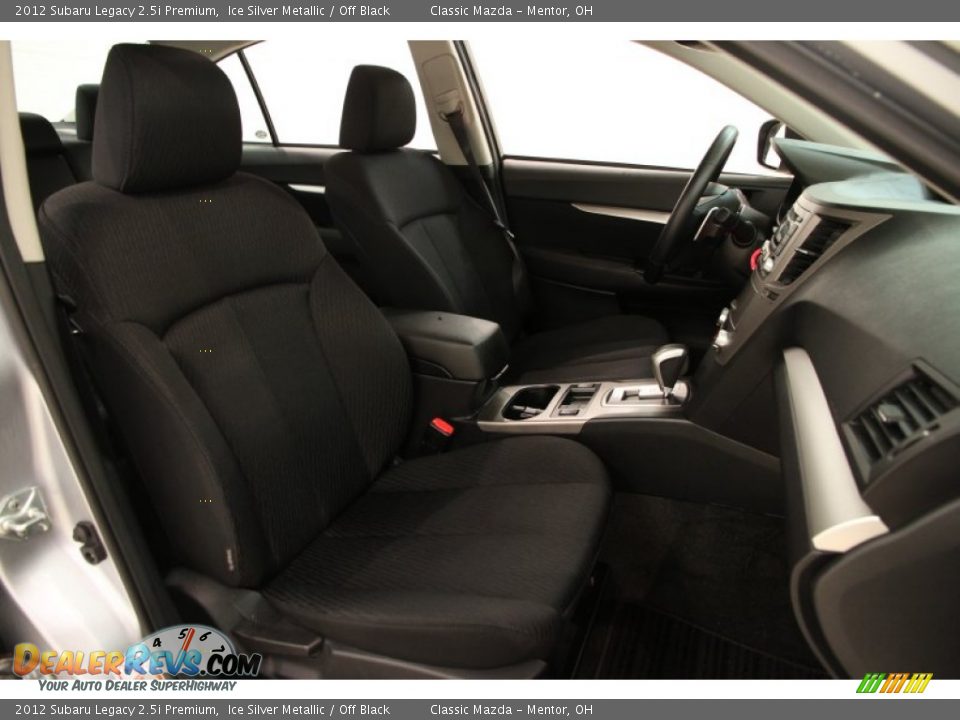 2012 Subaru Legacy 2.5i Premium Ice Silver Metallic / Off Black Photo #10