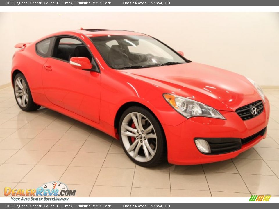 2010 Hyundai Genesis Coupe 3.8 Track Tsukuba Red / Black Photo #1