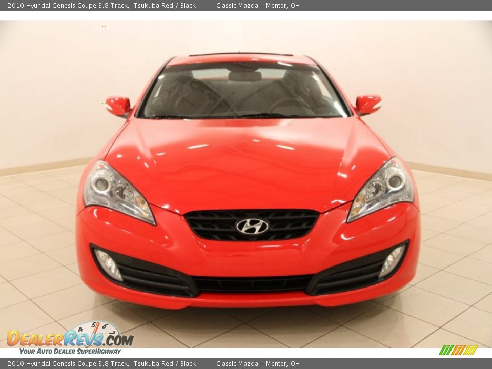 2010 Hyundai Genesis Coupe 3.8 Track Tsukuba Red / Black Photo #2
