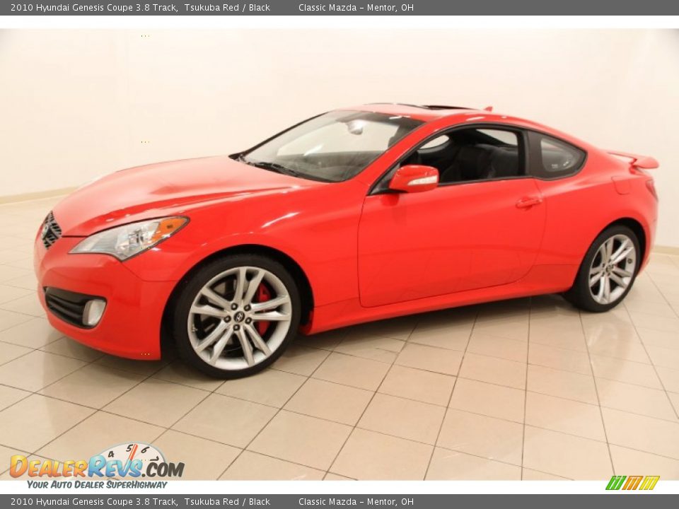 2010 Hyundai Genesis Coupe 3.8 Track Tsukuba Red / Black Photo #3