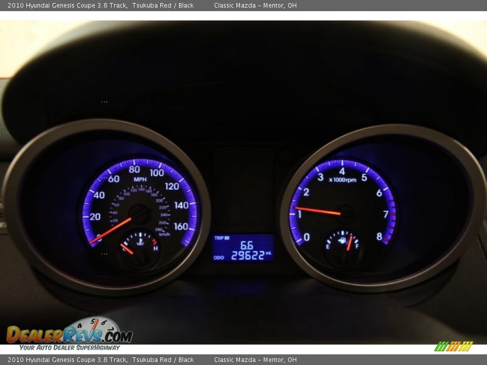 2010 Hyundai Genesis Coupe 3.8 Track Tsukuba Red / Black Photo #7