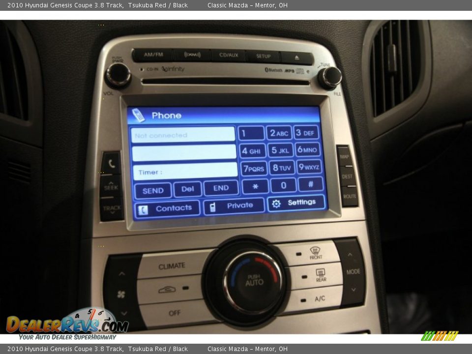 2010 Hyundai Genesis Coupe 3.8 Track Tsukuba Red / Black Photo #10