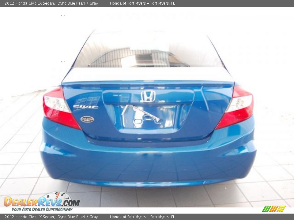 2012 Honda Civic LX Sedan Dyno Blue Pearl / Gray Photo #7