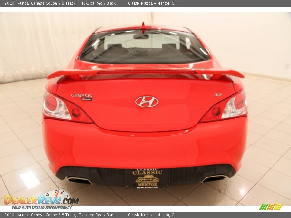 2010 Hyundai Genesis Coupe 3.8 Track Tsukuba Red / Black Photo #15