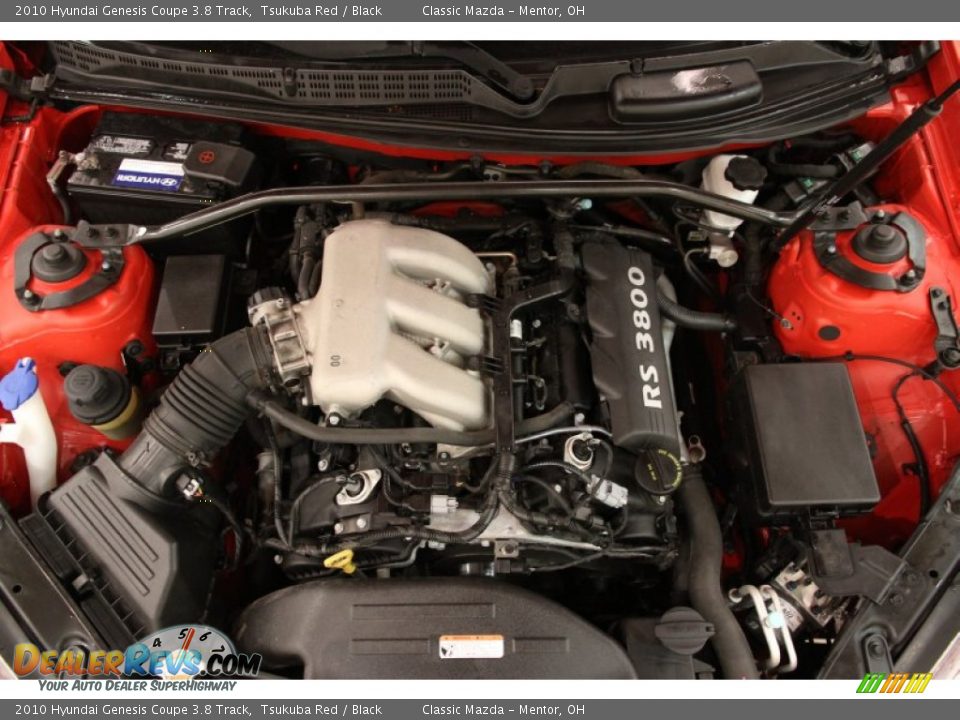 2010 Hyundai Genesis Coupe 3.8 Track Tsukuba Red / Black Photo #16