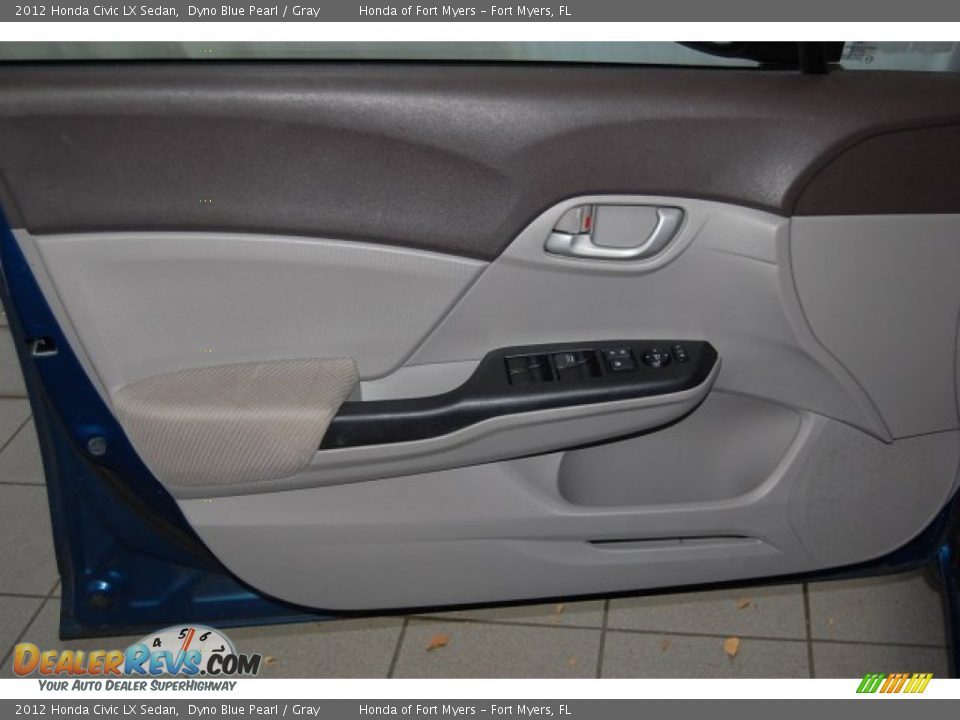 2012 Honda Civic LX Sedan Dyno Blue Pearl / Gray Photo #12