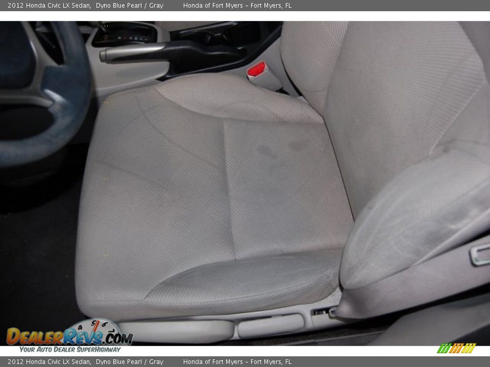 2012 Honda Civic LX Sedan Dyno Blue Pearl / Gray Photo #14