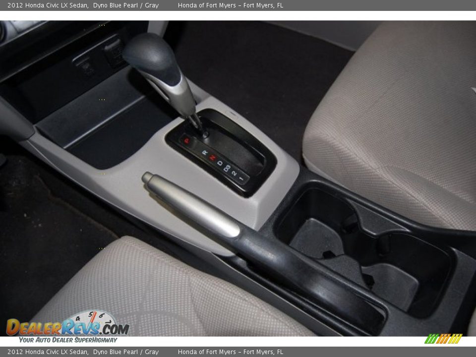 2012 Honda Civic LX Sedan Dyno Blue Pearl / Gray Photo #16